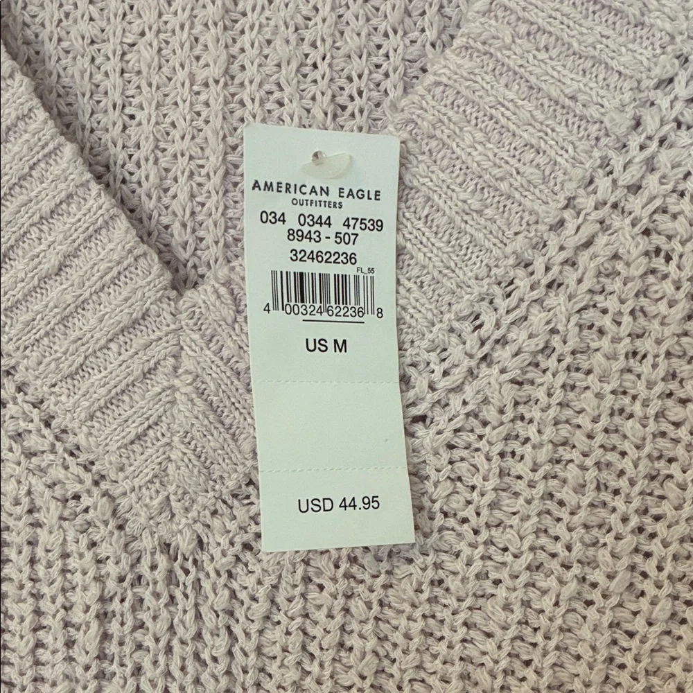 American Eagle Outfitters Lilac V-Neck Sweater NWT - Picture 3 of 5